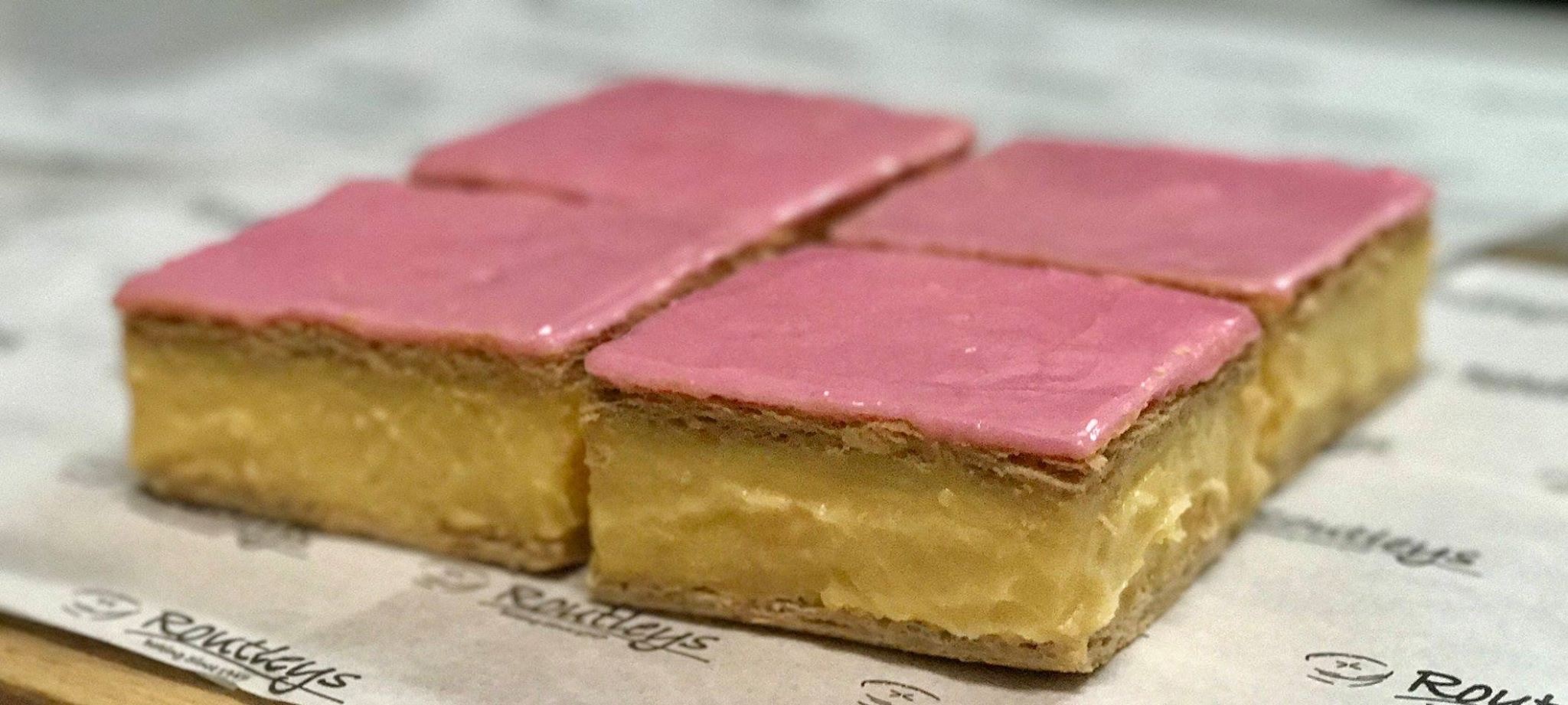 Vanilla Slice - Pink Iced